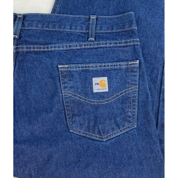 Carhartt Mens Flame Resistant Signature Denim Jean Relaxed Fit 42 X 33 Cat 2 NWT - Picture 4 of 12